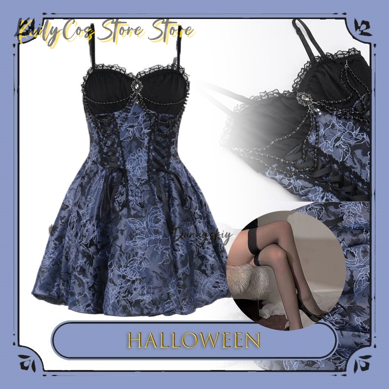 Vintage Fashion Dresses - Mini robe trapèze en dentelle pour