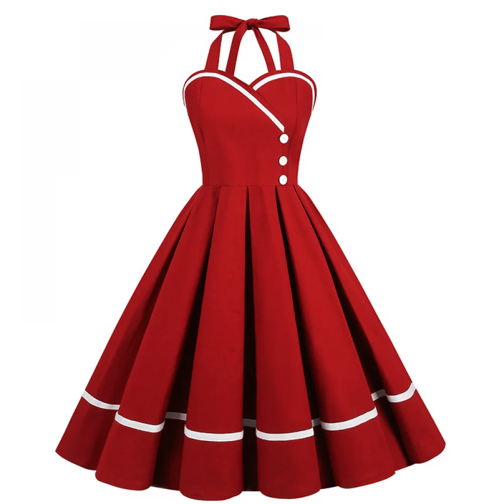 Vintage Fashion Dresses - Halloween 50s 60s 80s robe rétro