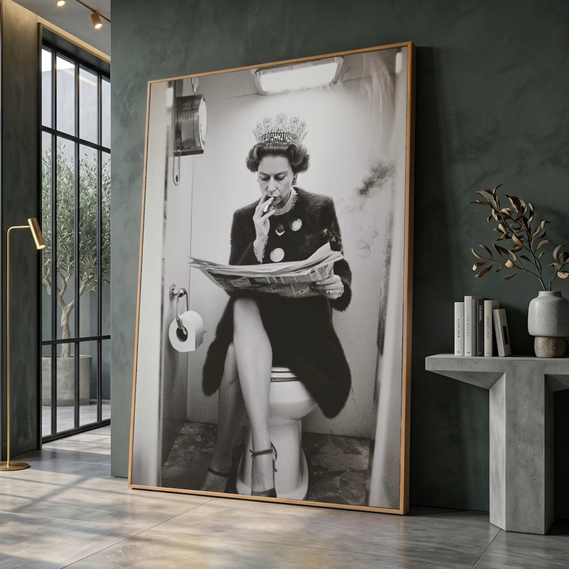 Vintage Fashion Newspaper - Peinture sur toile vintage représentant une