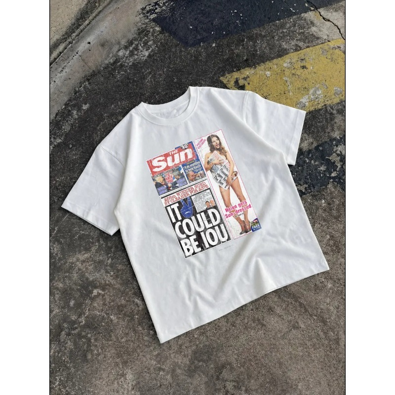 Vintage Fashion Newspaper - T-shirt vintage pour femme à imprimé