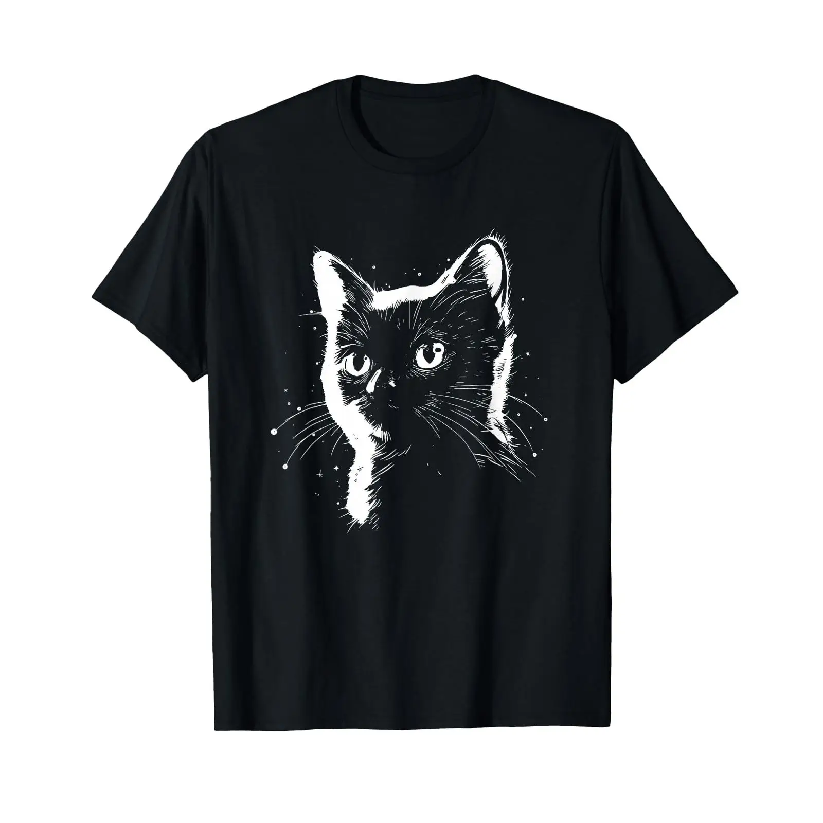 Vintage Fashion Drawings - T-shirt unisexe noir avec motif de