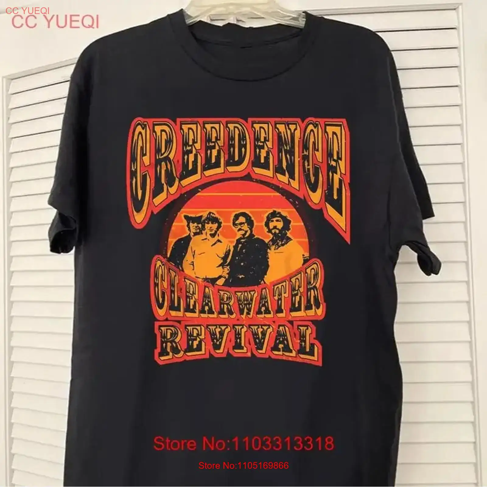 Vintage Fashion Revival - Creedence Clearwater Revival T-shirt noir pour