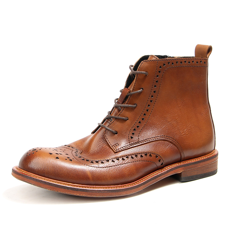 Vintage Fashion Streetwear - Bottines Chelsea Vintage en cuir véritable