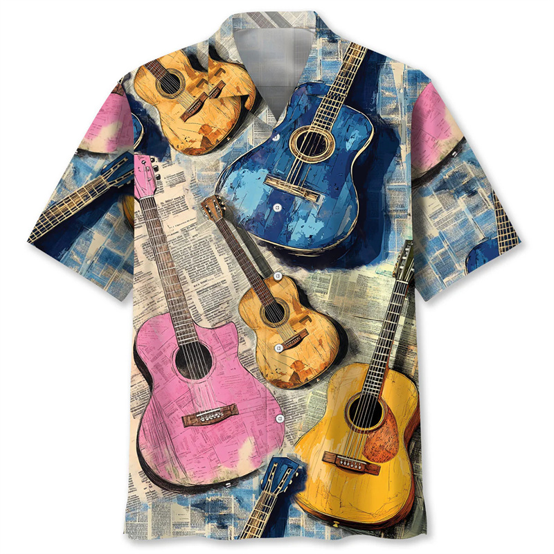 Vintage Fashion Newspaper - Chemise à manches courtes pour homme,