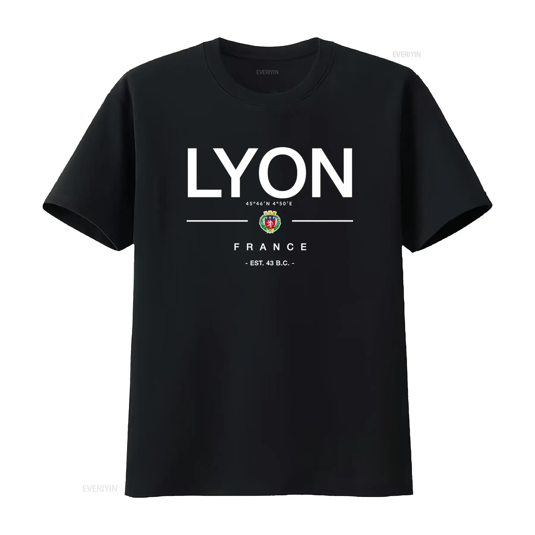 French Vintage Fashion - T-shirt Lyon France, Vêtement de Vacances,