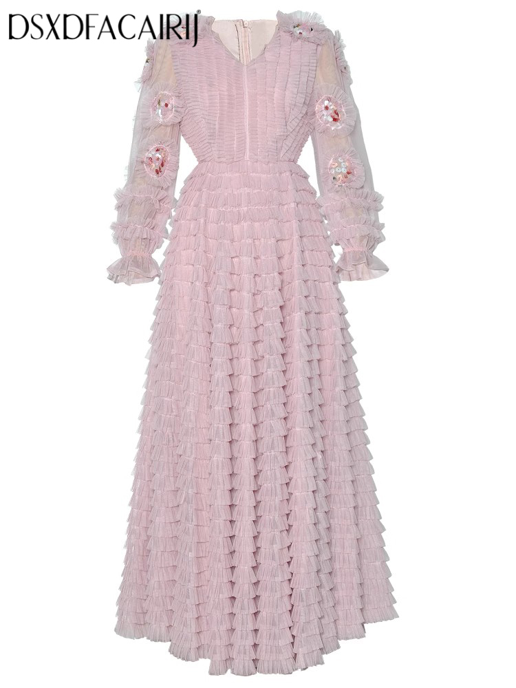 Vintage Fashion Collection - DSXDFACAIRIJ – robe en maille brodée