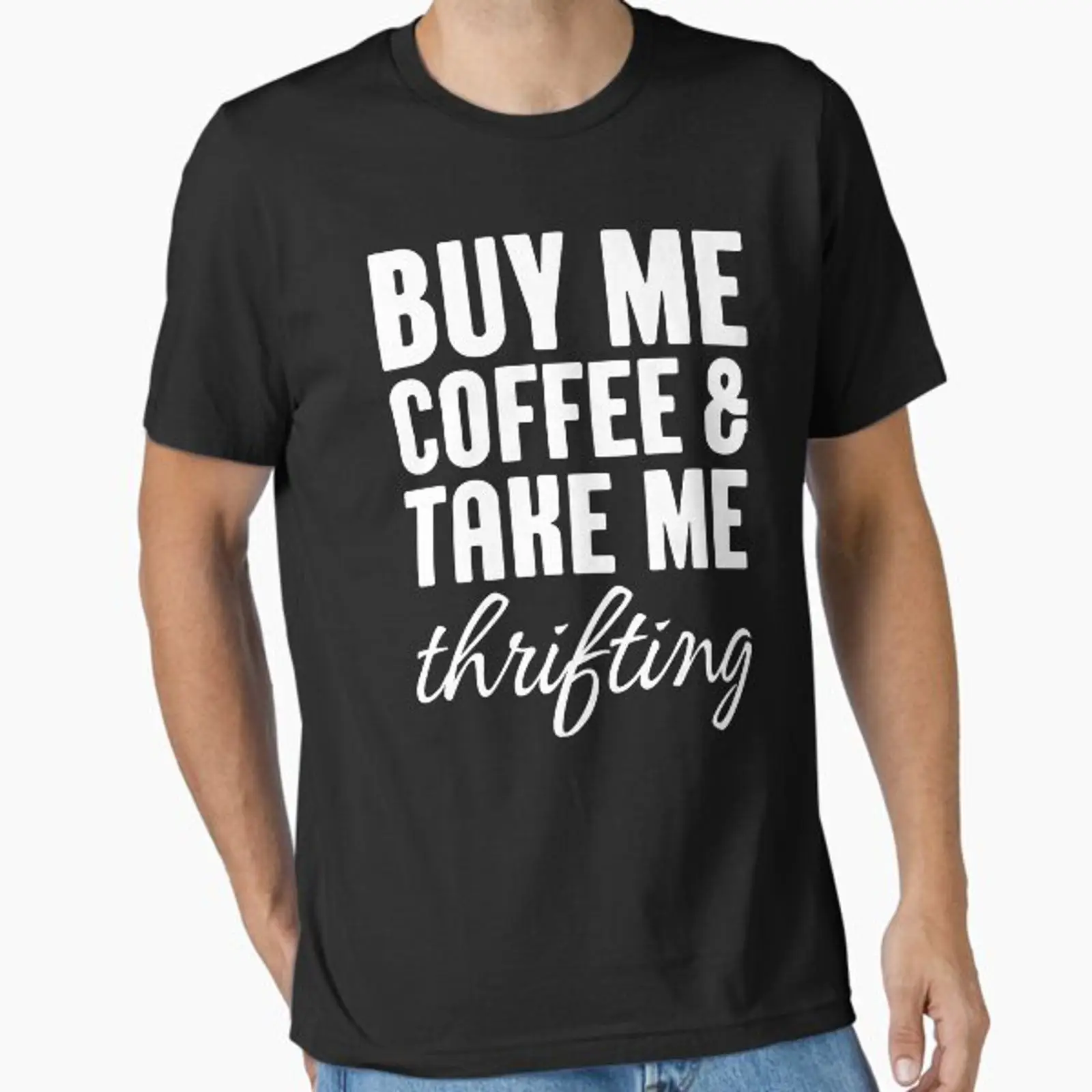 T-shirt vintage Buy Me COFFEE  - Vintage Fashion Thrift avis et prix