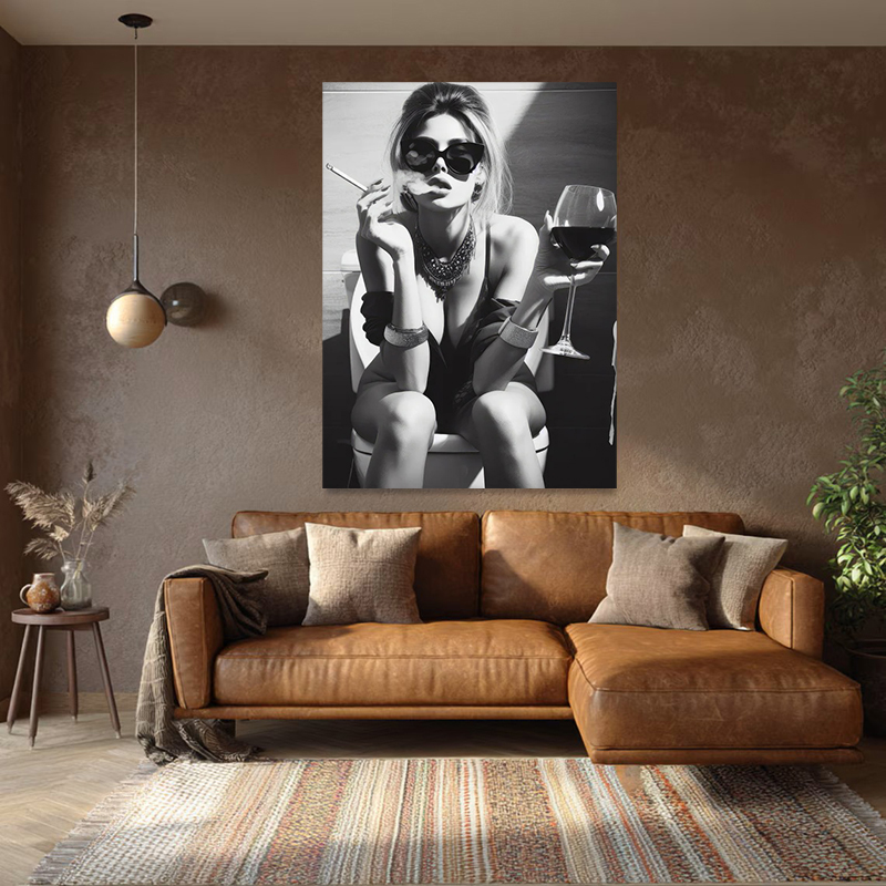 Peinture sur toile vintage rep - Vintage Fashion Newspaper avis et prix
