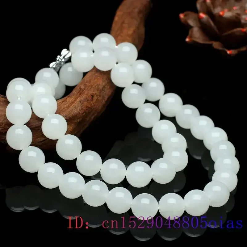 Collier de perles de Jade blan - Vintage Fashion Necklace avis et prix