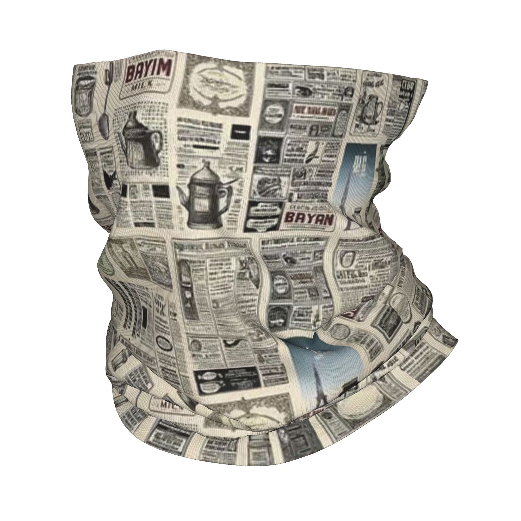 Cache-cou vintage à motif jour - Vintage Fashion Newspaper avis et prix