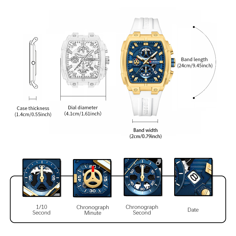 Montre vintage de luxe CURREN  - Vintage Fashion Streetwear avis et prix