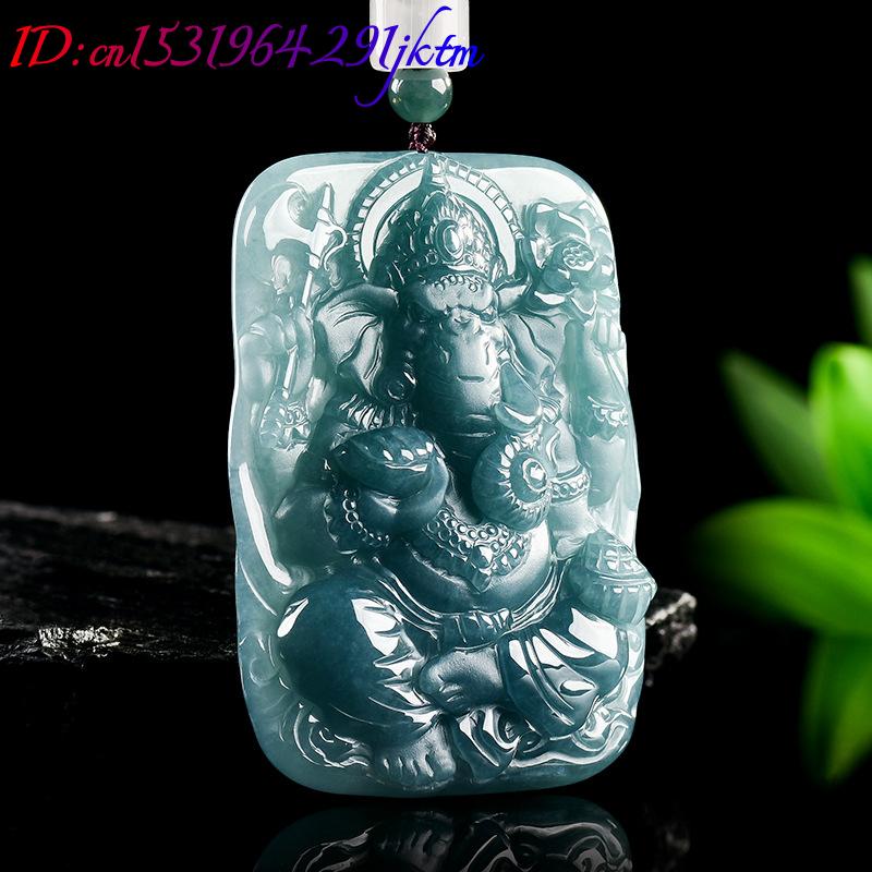 Myanmar jadéite Ganesha penden - Vintage Fashion Necklace avis et prix
