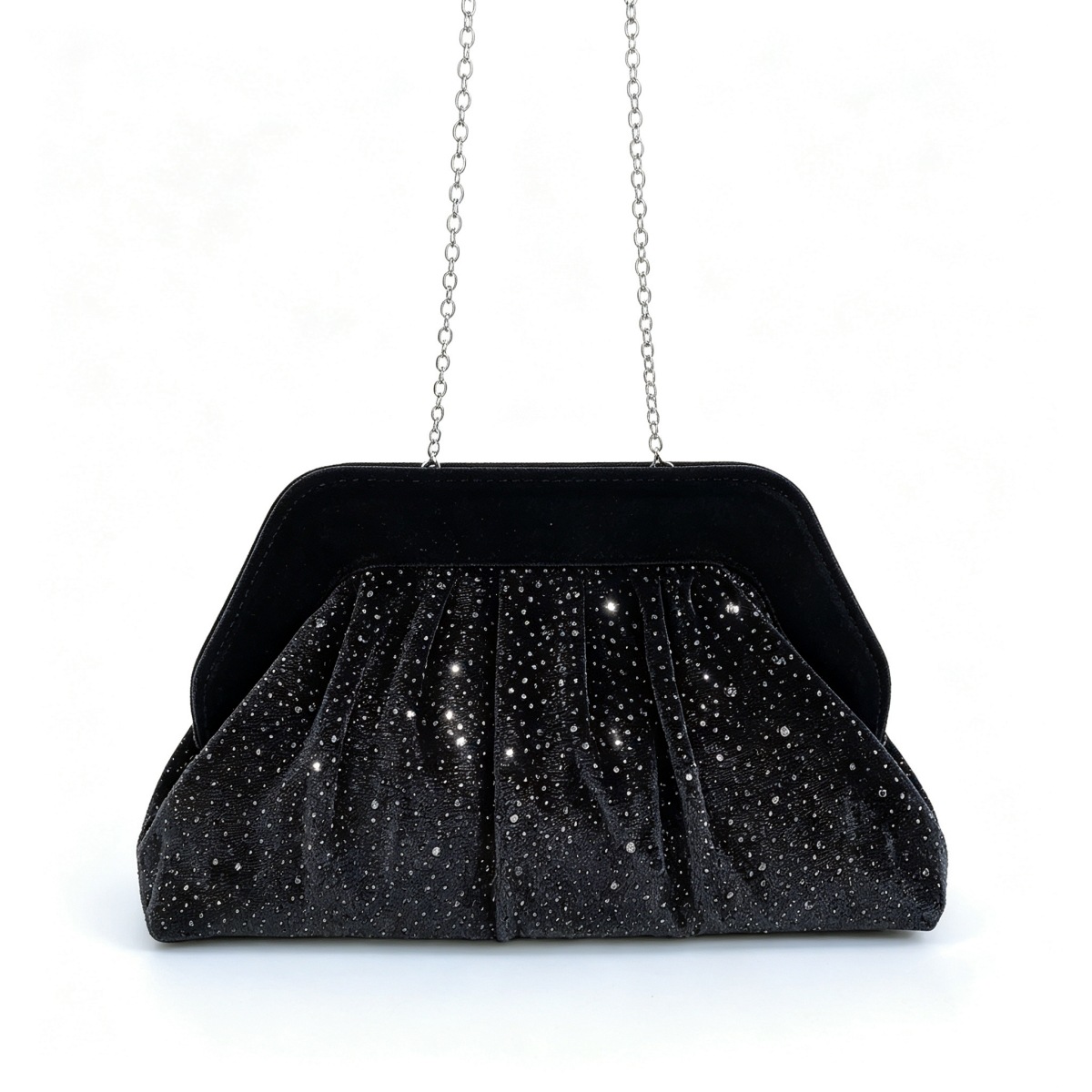 Sac à main plissé en velours o - French Vintage Fashion avis et prix
