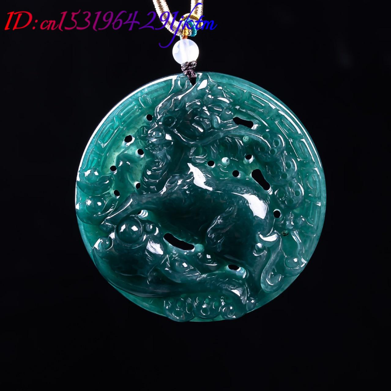 Pendentif Dragon en Jadeite Bi - Vintage Fashion Necklace avis et prix