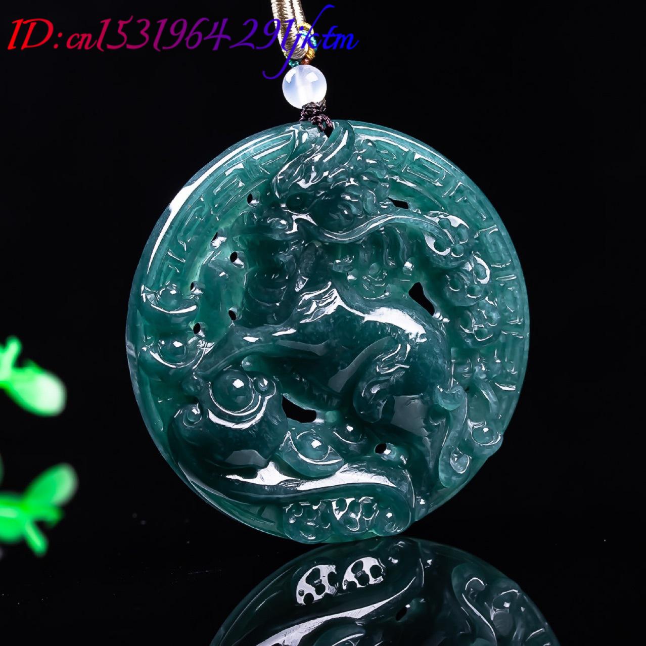 Pendentif Dragon en Jadeite Bi - Vintage Fashion Necklace avis et prix