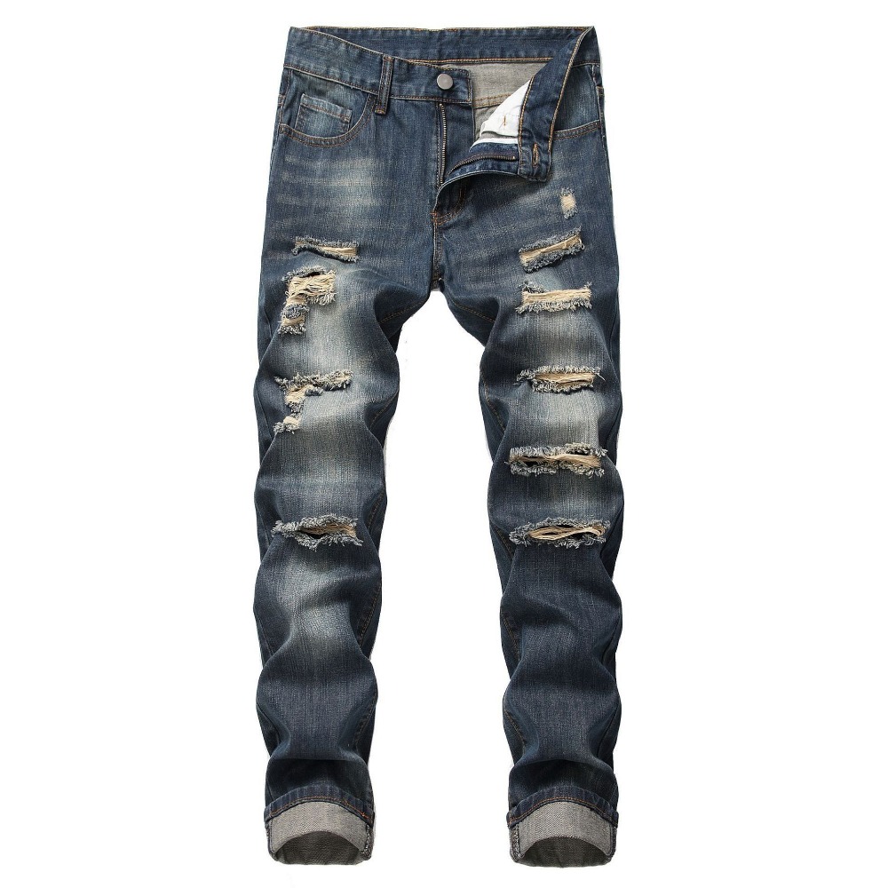 Jean skinny déchiré style punk - Retro Track Pant avis et prix