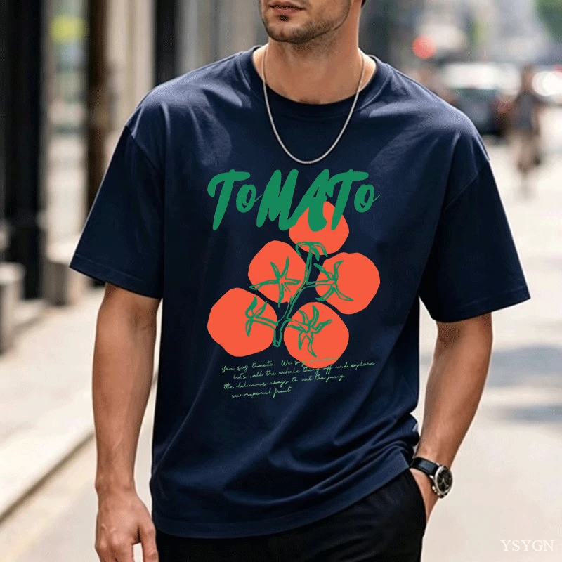 T-shirt à motif de tomates, id - Vintage Fashion Market avis et prix