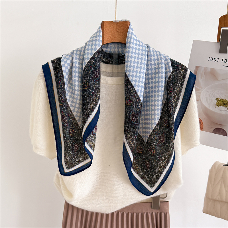 Écharpe femme à carreaux, moti - French Vintage Fashion avis et prix