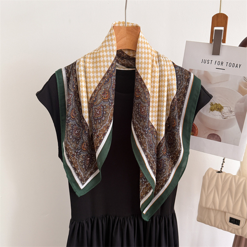 Écharpe femme à carreaux, moti - French Vintage Fashion avis et prix