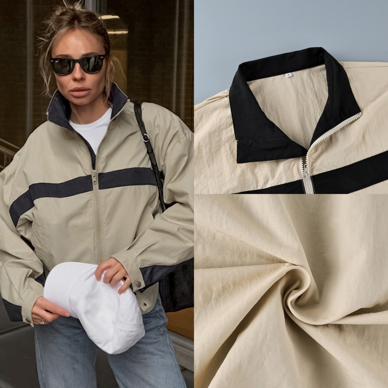 Veste coupe-vent color block p - Vintage Windbreaker Nylon avis et prix