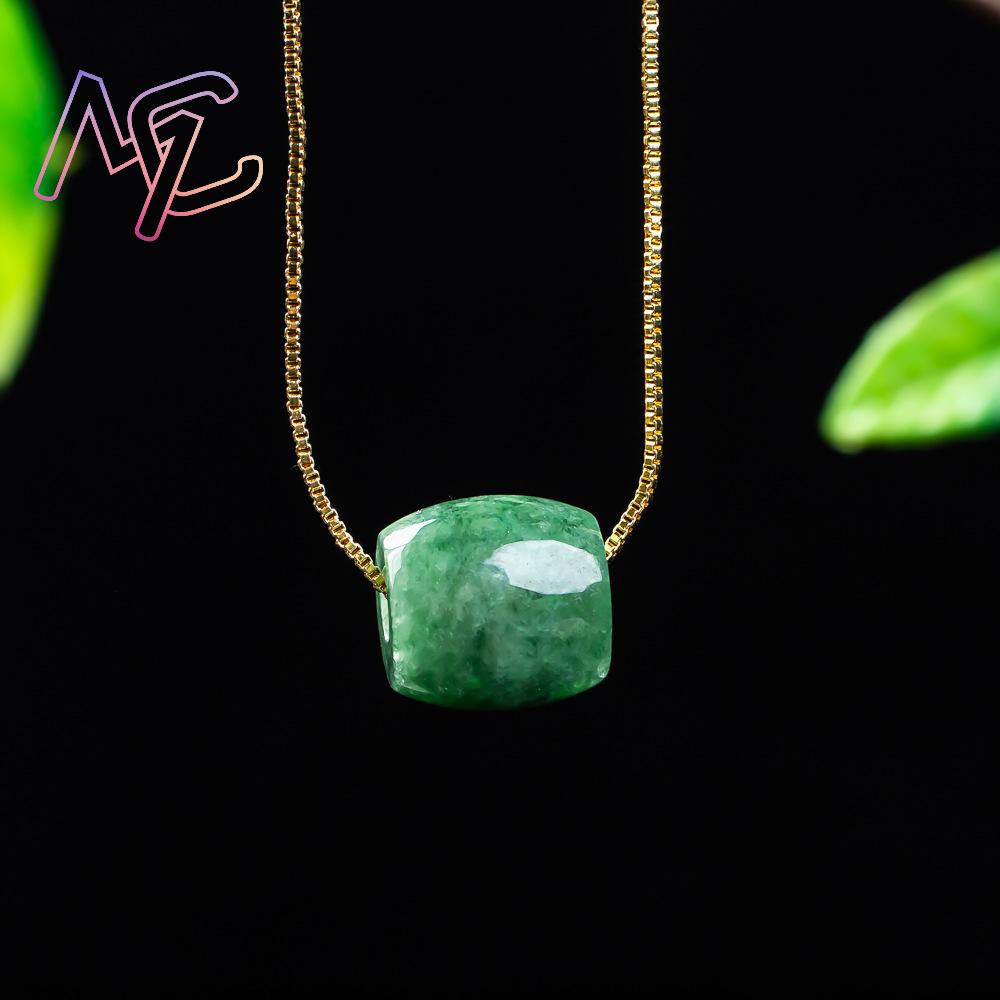 Pendentif en perles de Jade vé - Vintage Fashion Necklace avis et prix