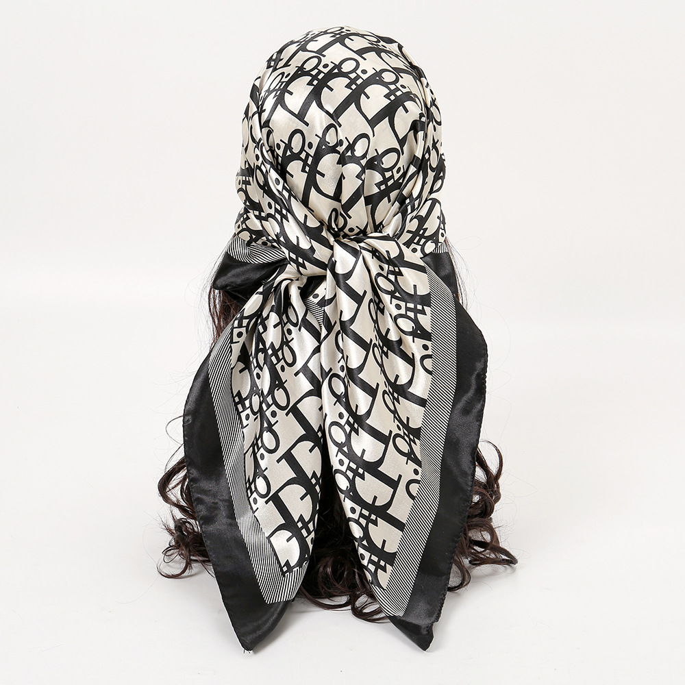 1 pièces 90cm foulard en soie  - Vintage Fashion Shop avis et prix