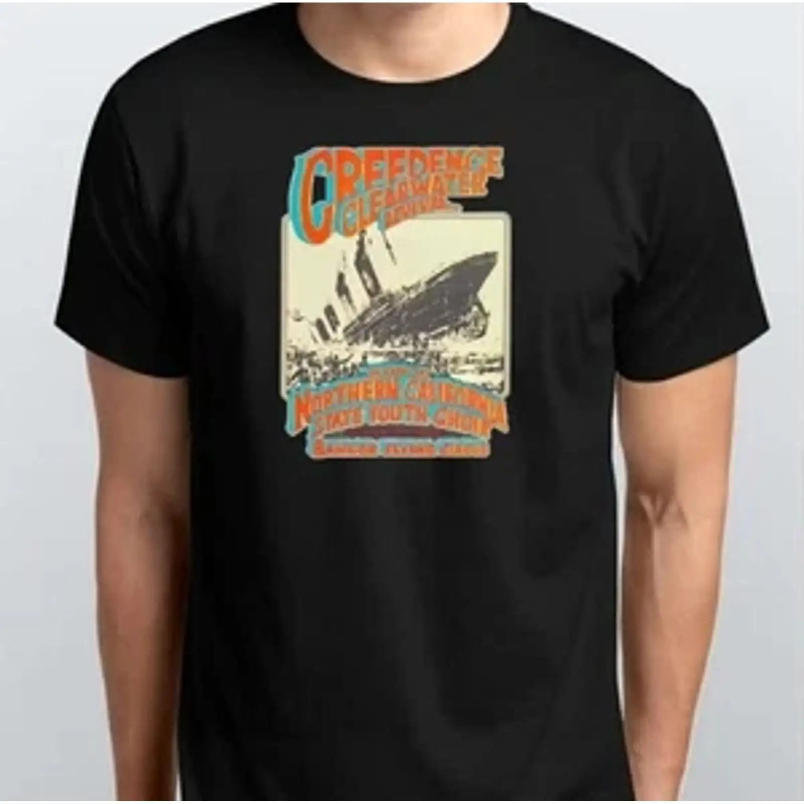 T-shirt Creedence Clearwater R - Vintage Fashion Revival avis et prix