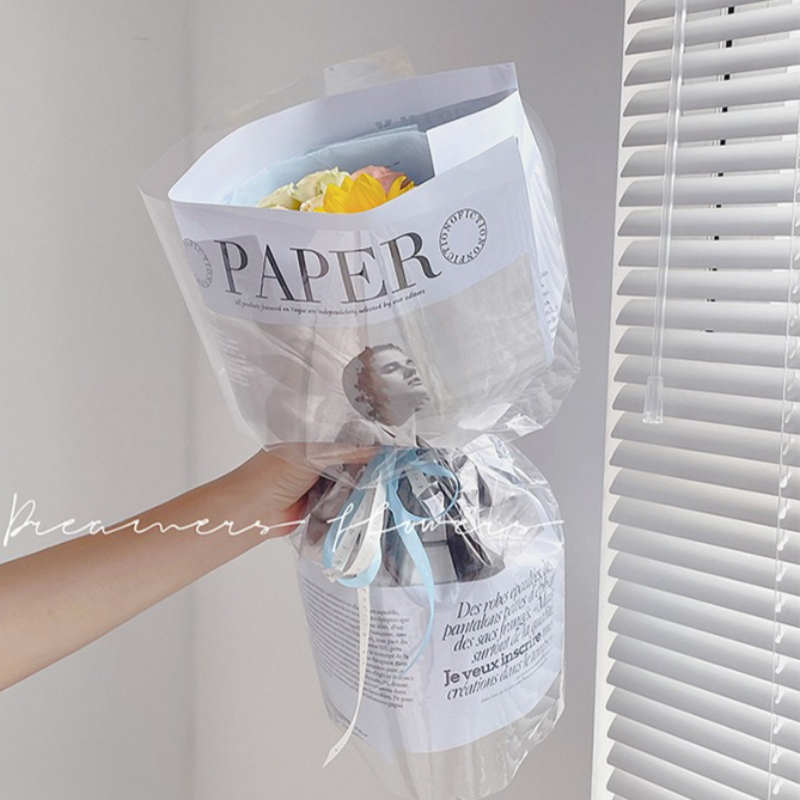 Papier d'emballage pour bouque - Vintage Fashion Newspaper avis et prix