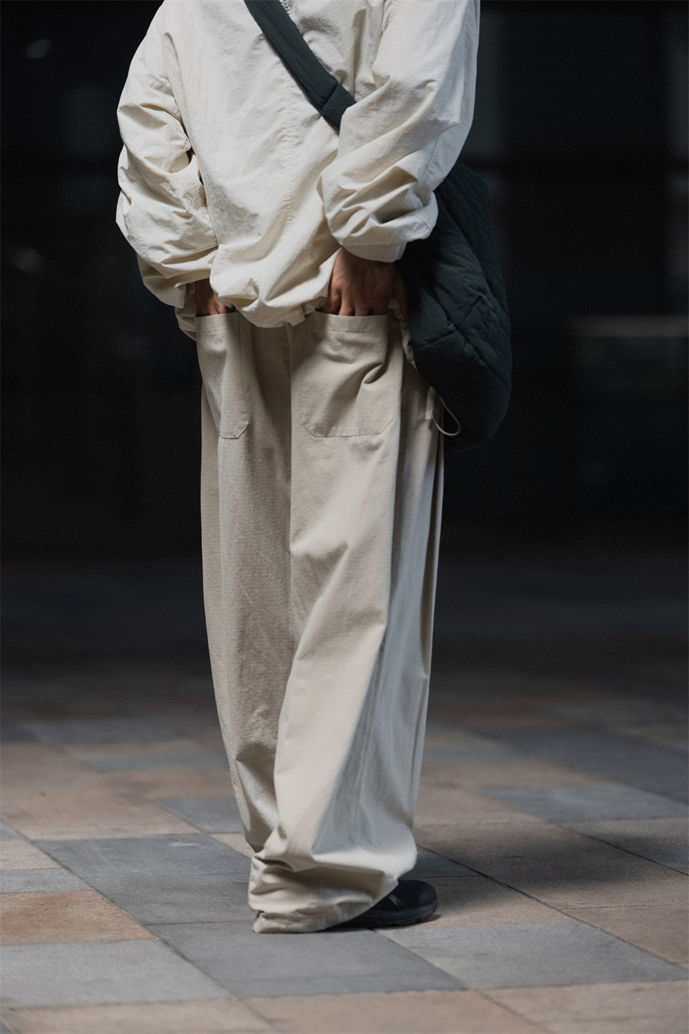Pantalon cargo à jambes larges - Retro Track Pant avis et prix
