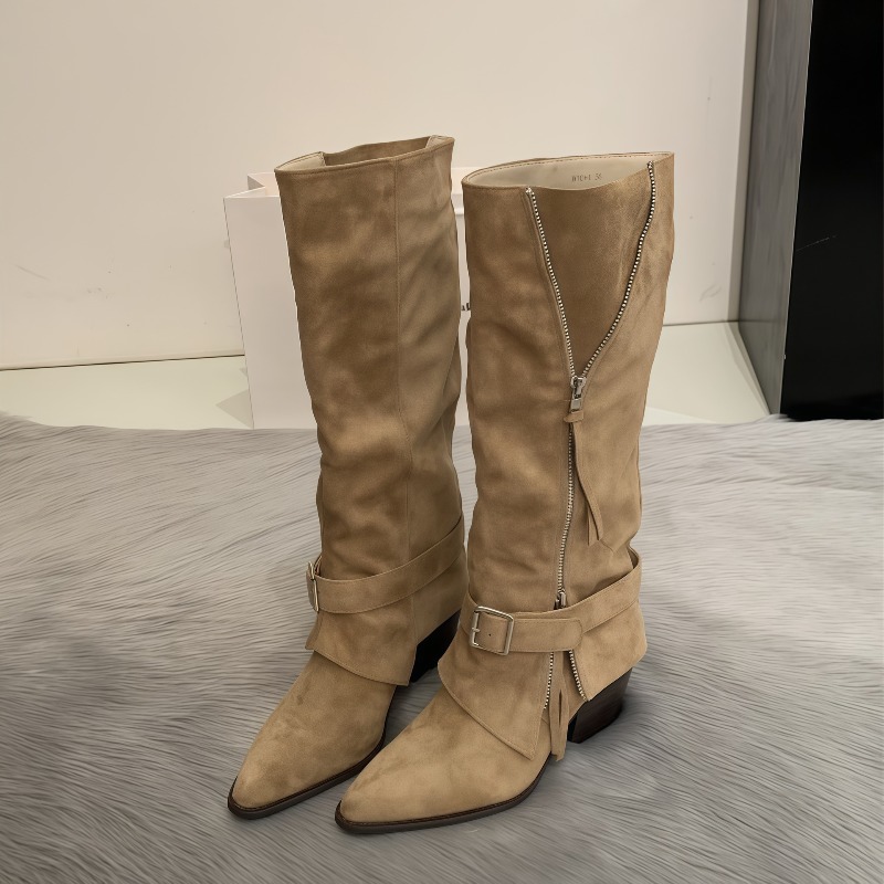 Bottes longues décontractées e - Vintage Fashion Streetwear avis et prix
