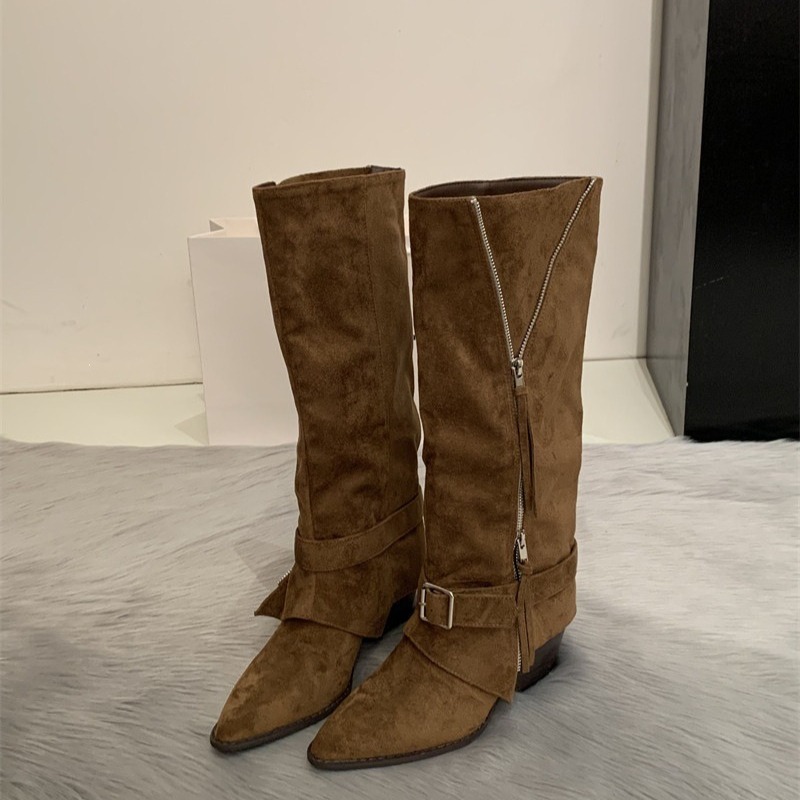 Bottes longues décontractées e - Vintage Fashion Streetwear avis et prix