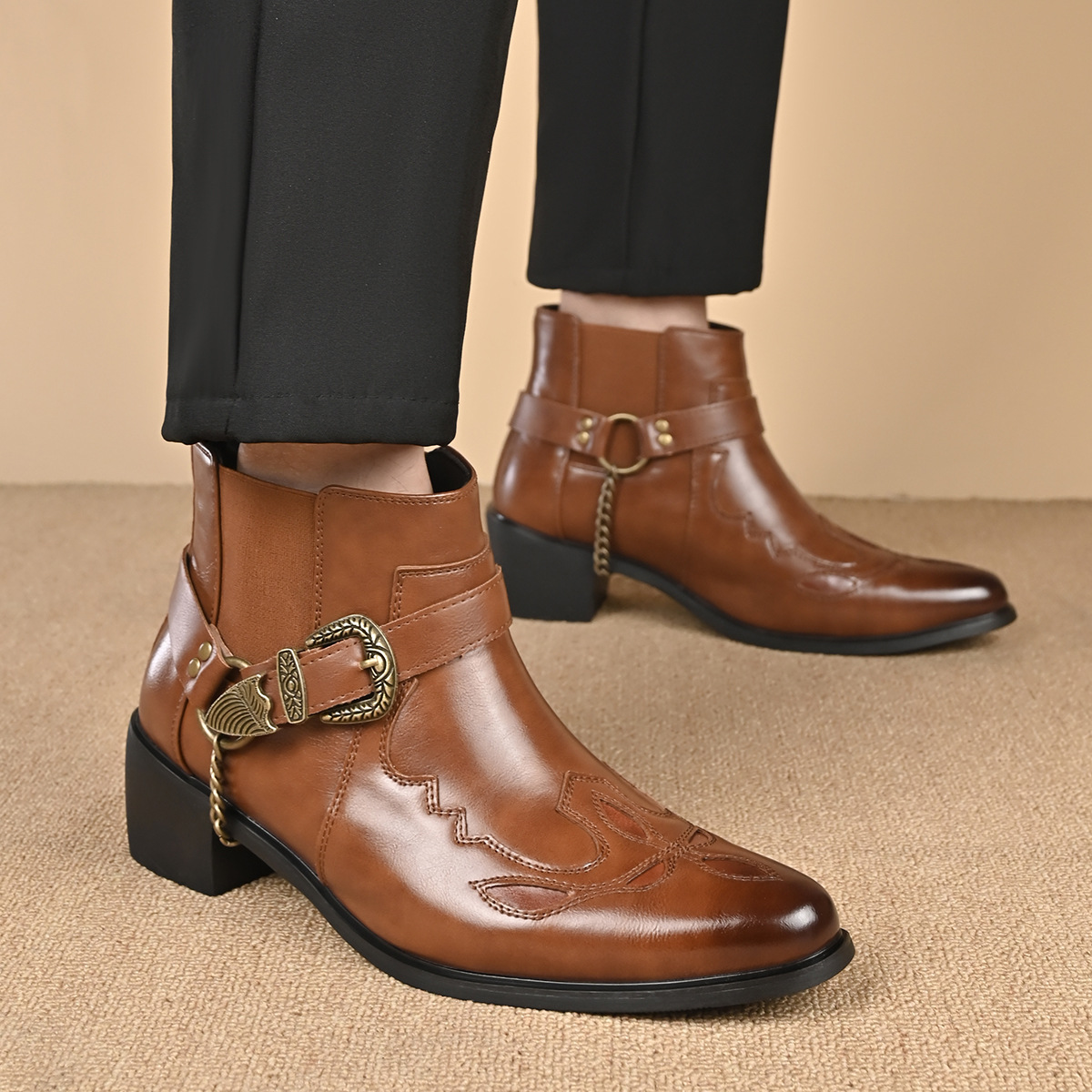 Bottes de cowboy vintage en cu - Vintage Fashion Streetwear avis et prix